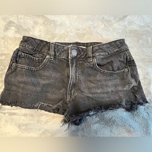 Black Garage Shorts, Size 0